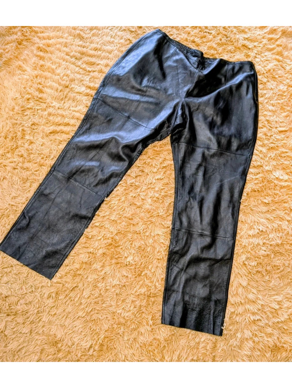Vintage Wilsons Pelle Studio Black Leather Pants 3X XXXL